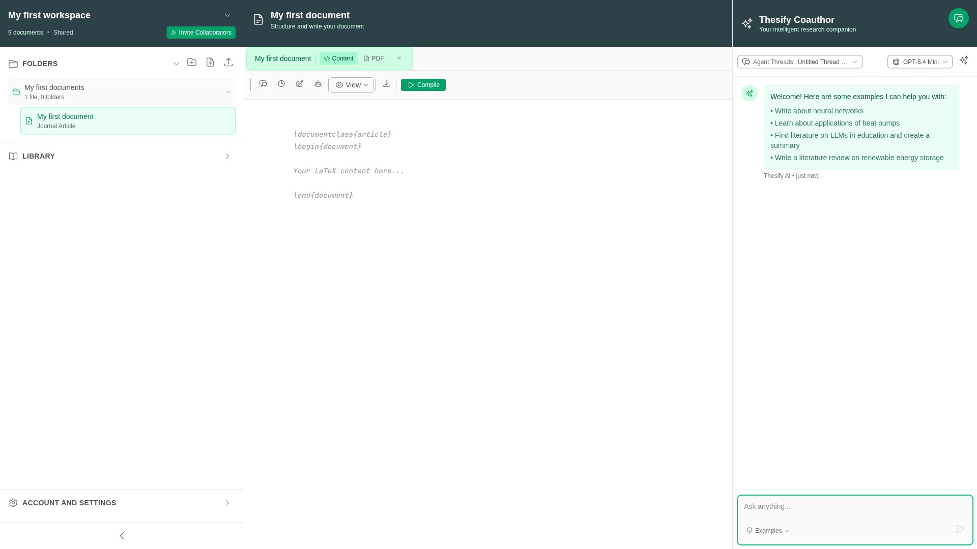 Thesify demo