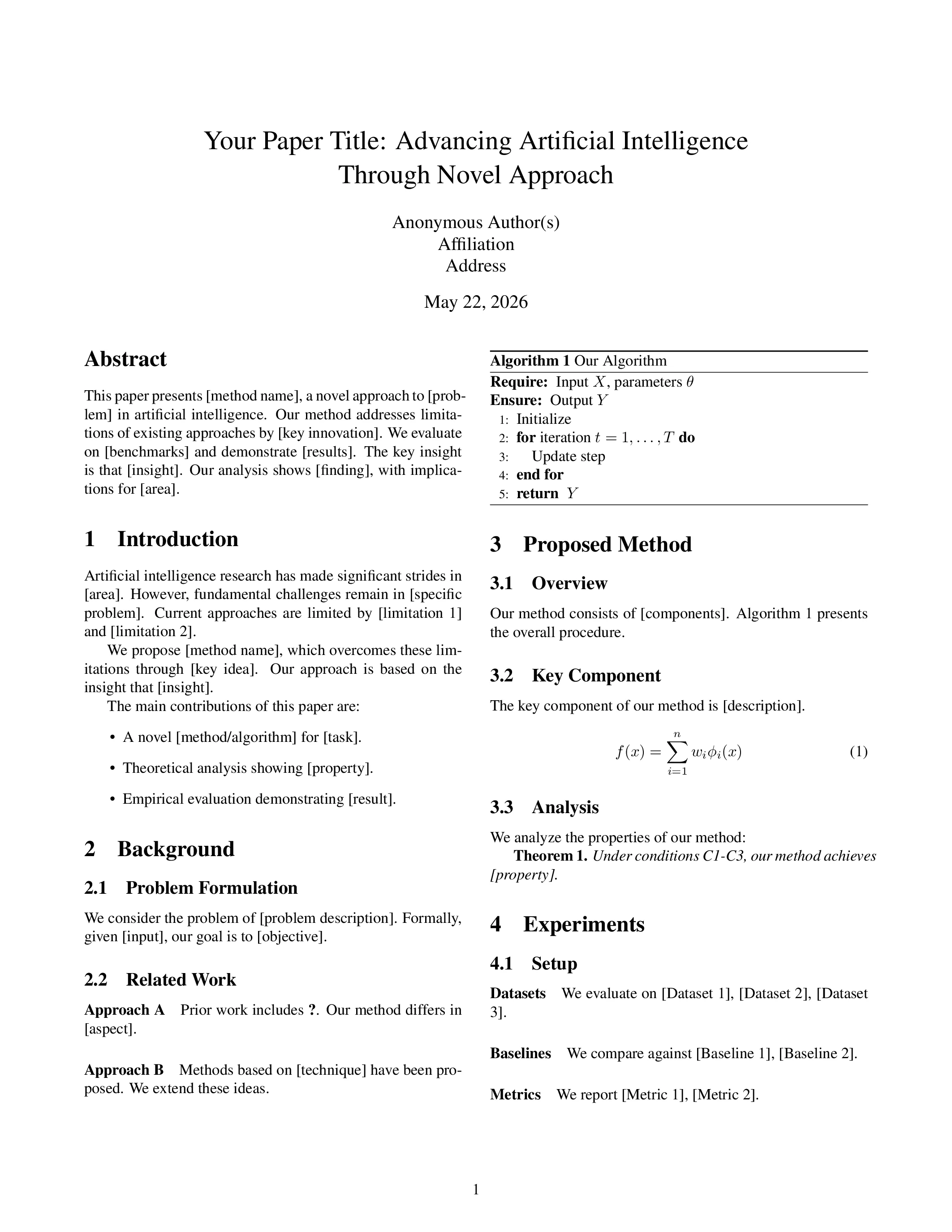 AAAI 2027 LaTeX Template LaTeX template