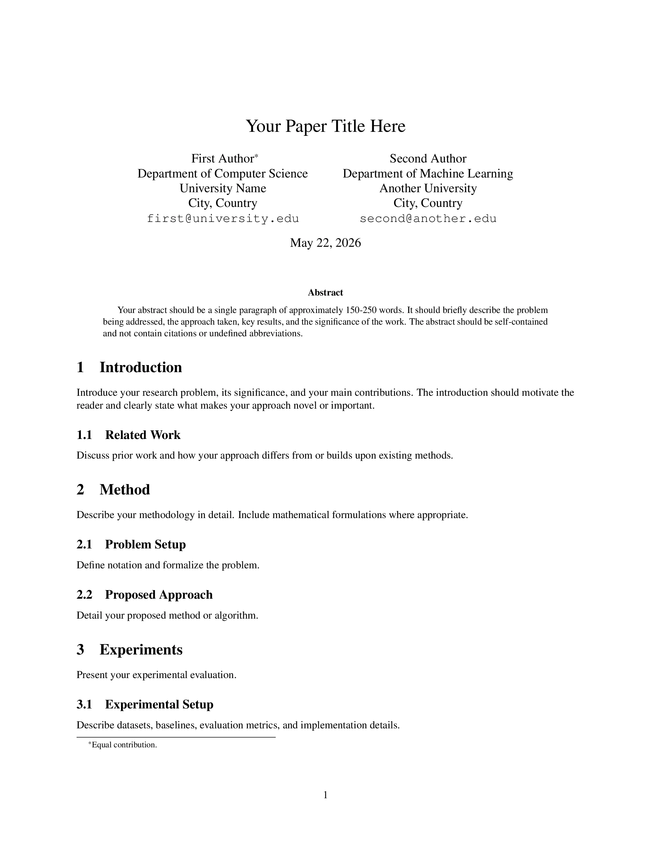 NeurIPS 2026 Conference Paper LaTeX template